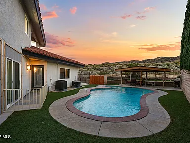 Backyard at Sunset